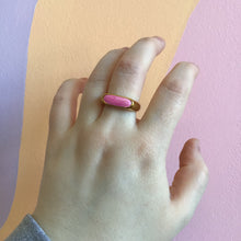 Load image into Gallery viewer, Swirled Enamel Titanium Ring