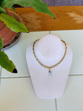 Load image into Gallery viewer, Blue and White Sardine Charm Necklace