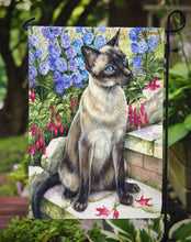 Load image into Gallery viewer, Siamese cat in the Garden Garden Flag – Decorative Outdoor Yard Flag CDCO0026GF