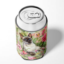 Load image into Gallery viewer, Siamese cat in the Roses Can or Bottle Hugger CDCO0033CC