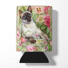 Load image into Gallery viewer, Siamese cat in the Roses Can or Bottle Hugger CDCO0033CC
