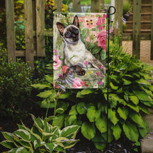 Load image into Gallery viewer, Siamese cat in the Roses Garden Flag – Decorative Outdoor Yard Flag CDCO0033GF