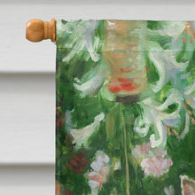 Load image into Gallery viewer, Cats In Garden by Debbie Cook Flag Canvas House Size CDCO0151CHF