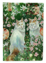 Load image into Gallery viewer, Cats In Garden by Debbie Cook Garden Flag – Decorative Outdoor Yard Flag CDCO0151GF