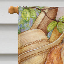 Load image into Gallery viewer, Yellow Labrador Deck Pups Flag Canvas House Size CDCO0194CHF