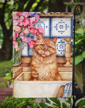 Load image into Gallery viewer, Cat In Sink by Debbie Cook Garden Flag – Decorative Outdoor Yard Flag CDCO0195GF