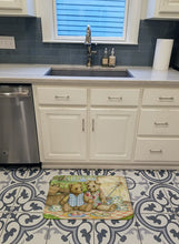 Load image into Gallery viewer, Summertime Teddy Bears Picnic Machine Washable Memory Foam Mat CDCO0308RUG