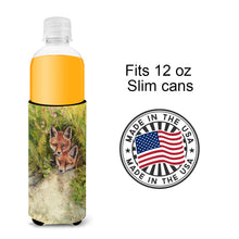 Load image into Gallery viewer, Fox Cubs Peepers by Debbie Cook Slim Can Hugger – Fun &amp; Functional Drink Coolers CDCO0324MUK