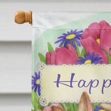 Load image into Gallery viewer, Three Bunnies Happy Easter Flag Canvas House Size CDCO0331CHF