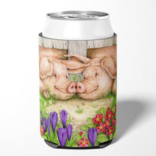 Load image into Gallery viewer, Pigs Nose To Nose by Debbie Cook Can or Bottle Hugger CDCO0350CC