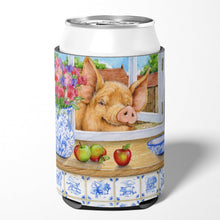 Load image into Gallery viewer, Pig trying to reach the Apple in the Window Can or Bottle Hugger CDCO0352CC