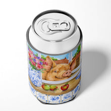 Load image into Gallery viewer, Pig trying to reach the Apple in the Window Can or Bottle Hugger CDCO0352CC