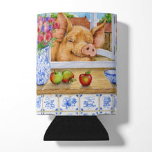 Load image into Gallery viewer, Pig trying to reach the Apple in the Window Can or Bottle Hugger CDCO0352CC