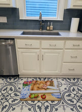 Load image into Gallery viewer, Pig trying to reach the Apple in the Window Machine Washable Memory Foam Mat CDCO0352RUG