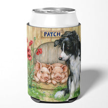 Load image into Gallery viewer, Patch the Border Collie and Piglet Friends Can or Bottle Hugger CDCO0362CC