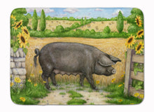 Load image into Gallery viewer, Black Pig with Sunflowers Machine Washable Memory Foam Mat CDCO0373RUG