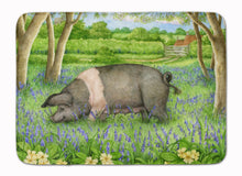 Load image into Gallery viewer, Pig In Bluebells by Debbie Cook Machine Washable Memory Foam Mat CDCO0377RUG