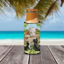 Load image into Gallery viewer, Bull and Pup Friends by Debbie Cook Slim Can Hugger – Fun &amp; Functional Drink Coolers CDCO0378MUK