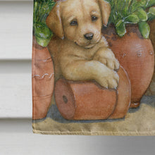 Load image into Gallery viewer, Father and Son Yellow Labrador Flag Canvas House Size CDCO0383CHF