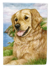 Load image into Gallery viewer, Golden Retriever by Debbie Cook Flag Canvas House Size CDCO0384CHF