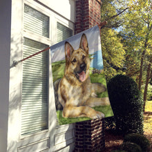 Load image into Gallery viewer, German Shepherd by Debbie Cook Flag Canvas House Size CDCO0386CHF