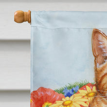 Load image into Gallery viewer, Ginger Cat In Pot by Debbie Cook Flag Canvas House Size CDCO0395CHF