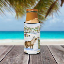 Load image into Gallery viewer, Feeding The Shetland Horse Slim Can Hugger – Fun &amp; Functional Drink Coolers CDCO0404MUK