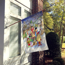 Load image into Gallery viewer, Christmas Carol Singers Flag Canvas House Size CDCO0410CHF