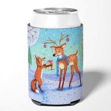 Load image into Gallery viewer, Christmas Present from the Fox Can or Bottle Hugger CDCO0416CC