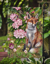 Load image into Gallery viewer, Fox Waiting in Flowers Garden Flag – Decorative Outdoor Yard Flag CDCO0442GF