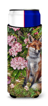 Load image into Gallery viewer, Fox Waiting in Flowers Slim Can Hugger – Fun &amp; Functional Drink Coolers CDCO0442MUK