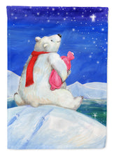 Load image into Gallery viewer, Polar Bear with Hot Water Bottle Flag Canvas House Size CDCO0488CHF