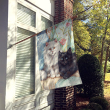 Load image into Gallery viewer, A Black Cat and A White Cat Flag Canvas House Size CDCO0510CHF