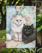 Load image into Gallery viewer, A Black Cat and A White Cat Garden Flag – Decorative Outdoor Yard Flag CDCO0510GF