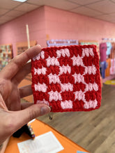 Load image into Gallery viewer, Checkered Crochet Coaster