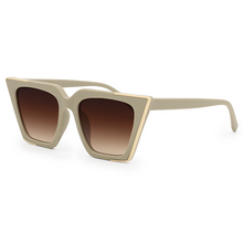 Load image into Gallery viewer, The CEO - Sustainable Nude Frame Brown Lens Cateye Sunglasses