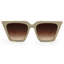 Load image into Gallery viewer, The CEO - Sustainable Nude Frame Brown Lens Cateye Sunglasses