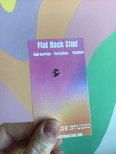 Load image into Gallery viewer, Trio Gem Titanium Flat Back