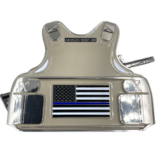 Load image into Gallery viewer, BL15-020 California Highway Patrol CHP M4 Body Armor 3D self standing Challenge Coin Thin Blue Line