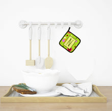 Load image into Gallery viewer, Letter N Monogram - Lime Green Pot Holders - Set of 2 - Heat-Resistant Kitchen Essentials CJ1010-NPTHD