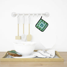 Load image into Gallery viewer, Monogram - Initial D Blue Argoyle Pot Holders - Set of 2 - Heat-Resistant Kitchen Essentials CJ1020-DPTHD