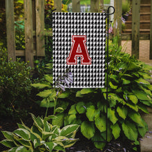 Load image into Gallery viewer, Houndstooth Black Initial  A Monogram Initial Garden Flag – Decorative Outdoor Yard Flag CJ1021