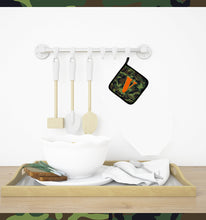 Load image into Gallery viewer, Letter V Monogram - Camo Green Pot Holders - Set of 2 - Heat-Resistant Kitchen Essentials CJ1030-VPTHD