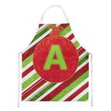 Load image into Gallery viewer, Christmas Oranment Holiday Initial Letter A  Apron – Artist-Designed Kitchen, BBQ &amp; Craft Apron CJ1039-AAPRON