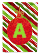 Load image into Gallery viewer, Christmas Oranment Holiday Letter A Monogram Initial Garden Flag - Outdoor Decorative Yard Flag CJ1039