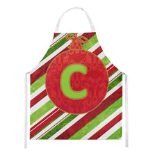 Load image into Gallery viewer, Christmas Oranment Holiday Initial Letter C  Apron – Artist-Designed Kitchen, BBQ &amp; Craft Apron CJ1039-CAPRON