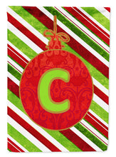 Load image into Gallery viewer, Christmas Oranment Holiday Letter C Monogram Initial Flag  House Size