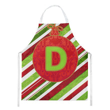Load image into Gallery viewer, Christmas Oranment Holiday Initial Letter D  Apron – Artist-Designed Kitchen, BBQ &amp; Craft Apron CJ1039-DAPRON