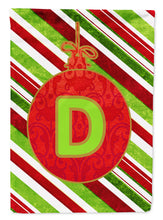 Load image into Gallery viewer, Christmas Oranment Holiday Letter D Monogram Initial Flag  House Size