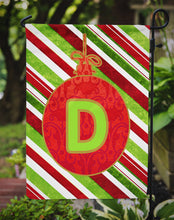 Load image into Gallery viewer, Christmas Oranment Holiday Letter D Monogram Initial Garden Flag - Outdoor Decorative Yard Flag CJ1039
